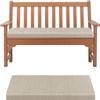 5cm Thick Bench Cushion Seat Pad with Removable Linen Foam Cusion Cover Foam StoolSitting Stool Pad for Garden/Dining Bench,Entryway, Window Seat, Patio Furniture(Beige,110x50x5cm) view 1