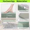 5cm Thick Bench Cushion Seat Pad with Removable Linen Foam Cusion Cover Foam StoolSitting Stool Pad for Garden/Dining Bench,Entryway, Window Seat, Patio Furniture(Beige,110x50x5cm) view 4