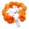 GLEAVI Halloween Garland with Lights: Marigold Flower String Lights - 1.5M 10 LED Day of The Dead Decoration - Fall Marigold Garland - Artificial Floral Decor view 1