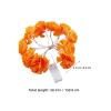 GLEAVI Halloween Garland with Lights: Marigold Flower String Lights - 1.5M 10 LED Day of The Dead Decoration - Fall Marigold Garland - Artificial Floral Decor view 2