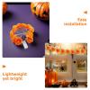 GLEAVI Halloween Garland with Lights: Marigold Flower String Lights - 1.5M 10 LED Day of The Dead Decoration - Fall Marigold Garland - Artificial Floral Decor view 3