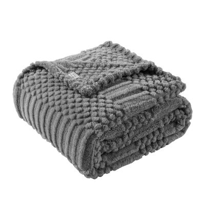 90x104 Inch Grey King Size Blanket - Soft & Fluffy Fleece, Neutral Tan Color, Cute & Aesthetic, Perfect for Sofa, Couch, Bed, Living Room & Bedroom, All-Season Use, Plush & Cozy Decorative Blanket