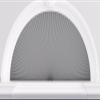 Myshade Arch Window Shades Half Circle Blackout Cellular Shades Cordless No Drill Blinds for Windows Half Moon Honeycomb Fabric No Tools Room Darkening Shades Easy Install (1PCS Grey 36" W X 18" H) view 1