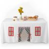 Oudain 10ft x 7.5ft Large Tablecloth Playhouse for Kids, Play Fort view 1