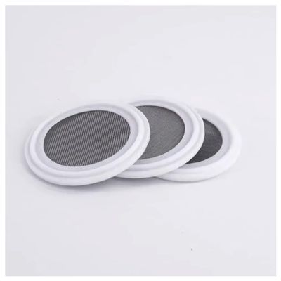304 Stainless Steel PTFE Sanitary Gasket Seal Strip with 150 Micron Mesh Filter Screen for Homebrew - Compatible with 1.5", 2", 3", 3.5", 4" Tri-Clamp Fittings(40Mesh 50.5mmod-1.5Inch Tc)