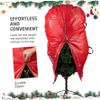 Muzrunq Christmas Tree Storage Bag Upright Christmas Tree Bag Tear Proof Polyethylene Storage with Zipper and Drawstring Easy to Carry with Handles, Green. view 3