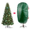 Muzrunq Christmas Tree Storage Bag Upright Christmas Tree Bag Tear Proof Polyethylene Storage with Zipper and Drawstring Easy to Carry with Handles, Green. view 4