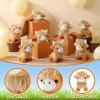 PullCrease 20 Pcs Ginger Highland Cow Stuffed Animal Bulk 6 Inch Scottish Cow Stuffed Animal Realistic Cattle Decor for Birthday Party Decor view 4