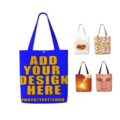 OSFSEFS Custom Canvas Tote Bags Bulk Reusable Grocery Shopping Bag For Women Style02