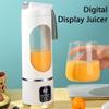Digital Display Juicer-Smart LED Display,450ML Portable Blender Personal Electric USB,Digital Multimode juicer Shakes and Smoothies Blender Small Blenders Mixing for Home & Travel,Diet-Friendly view 3