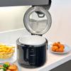 2.5 L / 2.6 Qt Black Cool-Touch Electric Deep Fryer 1200 W - Drip-Hook Basket - Adjustable Temperature - Lid w. Viewing Window - Odor Filter by TheDisplayGuys view 3