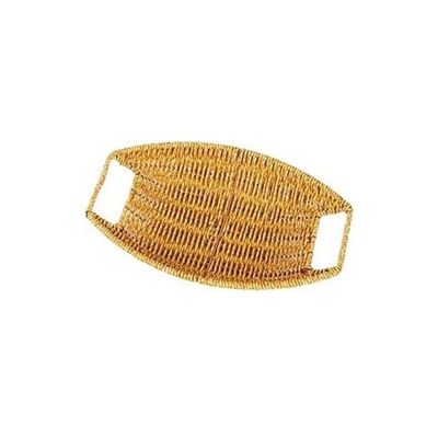 GLigeT Versatile Fruit Basket Hand Woven Serving Basket with Cut - Out Handles Bread Serving Basket Candy(Small)