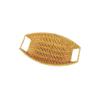 GLigeT Versatile Fruit Basket Hand Woven Serving Basket with Cut - Out Handles Bread Serving Basket Candy(Small) view 1