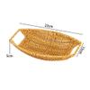 GLigeT Versatile Fruit Basket Hand Woven Serving Basket with Cut - Out Handles Bread Serving Basket Candy(Small) view 2