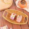 GLigeT Versatile Fruit Basket Hand Woven Serving Basket with Cut - Out Handles Bread Serving Basket Candy(Small) view 4