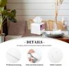 American Flag Print Square PVC Leather Tissue Box, Reusable Tissue Container for Home Car Office view 3