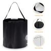 Halloween Trick Or Treat Basket with Handle, Black And Halloween Ghost Candy Bucket Foldable Reusable Gift Bags for Party, Wedding Supplies view 4