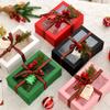 TIMBLESSING 12 Pack Christmas Gift Boxes with Clear Window, Red Christmas Gift Boxes with Ribbon, Pine Sprigs & Berry Decorations for Holiday Wrapping, 8.7x5.9x2.8 Inch (white) view 2
