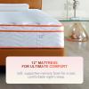 12 Inch Mattress Queen, Medium Firm , Gel Memory Foam & Individually Wrapped Pocket Springs for Back Support, Motion Isolation & Cooling, CertiPUR-US Certified, Pressure Relief, Mattress in a Box view 2