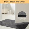 ACCUMTEK Non Slip Bath Mat, Thin Bathroom Rugs Fit Under Door, Quick Dry Bath Mats, Machine Washable Bath Rugs for Bathroom, Bathtub & Kitchen, Charcoal Gray/Crackle/32 x20 view 4