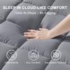 3 inch Mattress Topper Full Size Pillow Top - Extra Thick Padded Mattress Pad & Protector, Breathable Fitted Deep Pocket 8-21, Ultra Soft & Supportive 1100GMS view 2