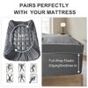 3 inch Mattress Topper Full Size Pillow Top - Extra Thick Padded Mattress Pad & Protector, Breathable Fitted Deep Pocket 8-21, Ultra Soft & Supportive 1100GMS view 3
