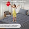 3 inch Mattress Topper Full Size Pillow Top - Extra Thick Padded Mattress Pad & Protector, Breathable Fitted Deep Pocket 8-21, Ultra Soft & Supportive 1100GMS view 4