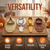 15 Piece Thanksgiving Fondant Cutters, Fall Harvest Cookie Cutter Set in Stainless Steel, Pumpkin Turkey Leaf Acorn Pie Shapes for Cookies, Dough, Clay & Holiday Baking view 4