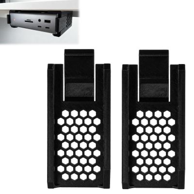 CeoNic Under Desk Mount Bracket Compatible with CalDigit TS5 Plus Dock, Secure Clip-in Design, Heat Distribution