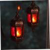 2Pcs Candle Lantern Hanging Tea Light Candle Holders Moroccan Lantern for Balcony Patio Halloween Christmas Decor view 2