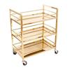 XYIANG Storage Cart for Variety Applications 3 Tier Trolley Cart Stainless Steel Rolling Cart Kitchen Storage Cart On Wheels Serving Cart for Home Hotel Bathroom Kitchen view 1