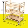 XYIANG Storage Cart for Variety Applications 3 Tier Trolley Cart Stainless Steel Rolling Cart Kitchen Storage Cart On Wheels Serving Cart for Home Hotel Bathroom Kitchen view 3