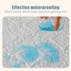 MTNBHH Waterproof Mattress Protector King Queen Twin Size Deep Pocket 12 Inch Quilted Fitted Sheet Full Wrap Machine Washable Bed Cover Comfortable(Sky Blue,120 * 200cm) view 2