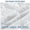 MTNBHH Waterproof Mattress Protector King Queen Twin Size Deep Pocket 12 Inch Quilted Fitted Sheet Full Wrap Machine Washable Bed Cover Comfortable(Sky Blue,120 * 200cm) view 3