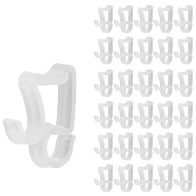 bogniga Christmas Light Clips Outdoor Hanger Gutter Hooks for Christmas Decoration String Lights Securing Hangers Xmas Tree Decor Clip(100pcs)