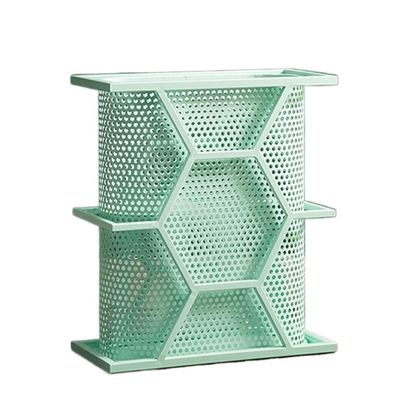 Umbrella Holder Entryway Oval Metal Hole Umbrellas Holder with Sturdy Frame, Freestanding Organizer Shelf for Home Shop Umbrella Stand (Color : Grn, Size : 46 * 23 * 50