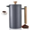 French Press Coffee Maker 34 oz Stainless Steel French Coffee Press Black view 1