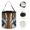 Halloween Trick Or Treat Basket with Handle, Fierce Tiger Candy Bucket Foldable Reusable Gift Bags for Party, Wedding Supplies view 4
