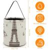 Halloween Trick Or Treat Basket with Handle, The Eiffel Tower Candy Bucket Foldable Reusable Gift Bags for Party, Wedding Supplies view 2
