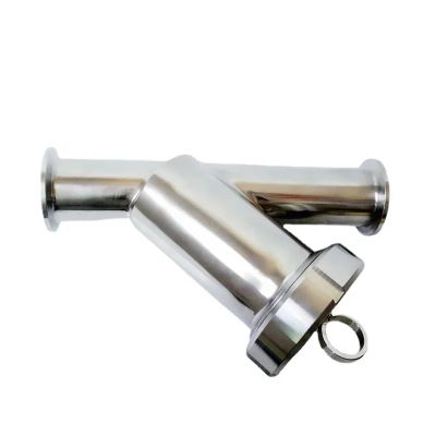 102mm Pipe OD x 4" Tri Clamp Y-Shaped Strainer Filter SUS 304 Stainless Steel 80 Mesh for Homebrew Brewing