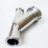 102mm Pipe OD x 4" Tri Clamp Y-Shaped Strainer Filter SUS 304 Stainless Steel 80 Mesh for Homebrew Brewing view 3