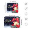 Christmas Lights Poinsettia Dish Drying Mat 16x18 Absorbent Dishes Pad Dish Drainer Mat Protector for Kitchen Fast Dry view 3