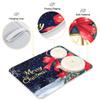Christmas Lights Poinsettia Dish Drying Mat 16x18 Absorbent Dishes Pad Dish Drainer Mat Protector for Kitchen Fast Dry view 4