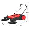 KARHDIR 43" Walk-Behind Hand Push Floor Sweeper Machine(Red) view 2