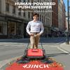 KARHDIR 43" Walk-Behind Hand Push Floor Sweeper Machine(Red) view 3