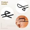 4 Pcs Under Cabinet Black Metal Wine Glass Rack, Hanging Holder for 4-6 Glasses, Suitable for Kitchen, Bar, Rv, Mini Bars view 4