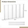 5 Slot Clear Acrylic Straw Holder, Fully Sealed Organizer for Cabinets, Transparent Self-Adhesive Straw Dispenser for Kitchen Pantry, Accommodates Different Sizes view 2