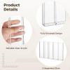 5 Slot Clear Acrylic Straw Holder, Fully Sealed Organizer for Cabinets, Transparent Self-Adhesive Straw Dispenser for Kitchen Pantry, Accommodates Different Sizes view 4