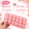 15-Cavity Rose & Floral Silicone Mold Set - with Rose, Bud, Leaf, Bow, Bird Designs for Chocolate, Baking, Candy, Soap Making, Food-Grade Non-Stick (8.11 * 4.37in) view 2