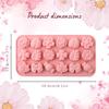 15-Cavity Rose & Floral Silicone Mold Set - with Rose, Bud, Leaf, Bow, Bird Designs for Chocolate, Baking, Candy, Soap Making, Food-Grade Non-Stick (8.11 * 4.37in) view 4